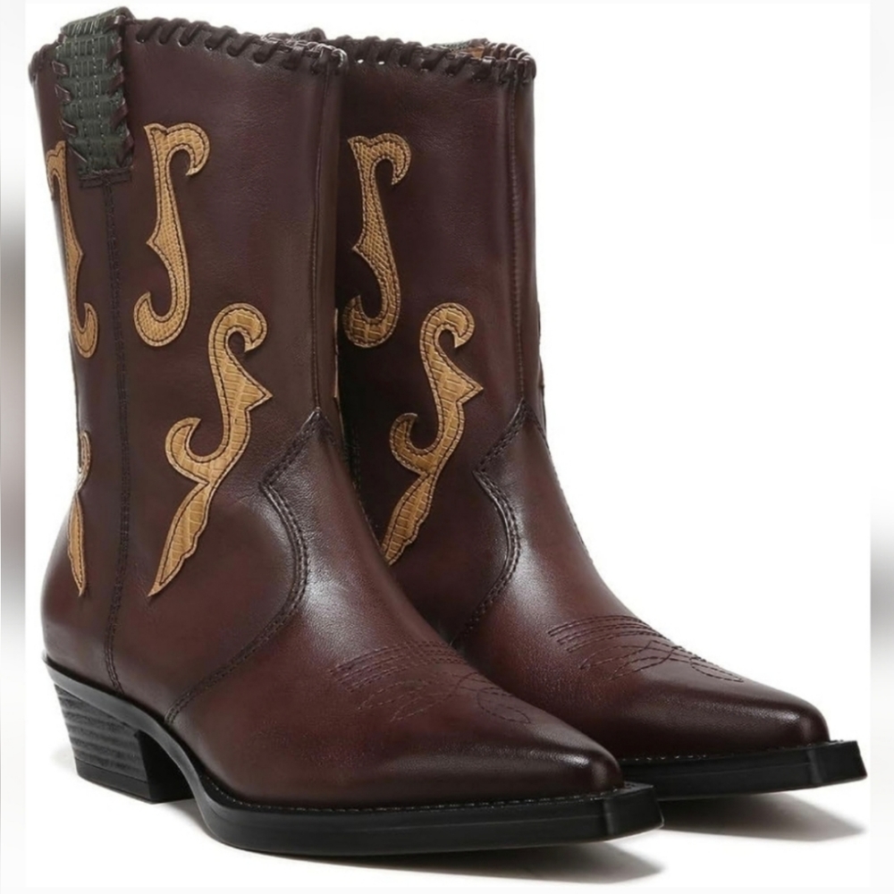 Franco Sarto Lance 2 Western Boots, Side Zip, Women, Size 7 M. New with box. - Picture 7 of 7